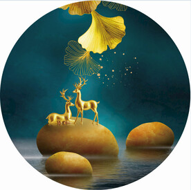 装饰画 晶瓷画 新中式