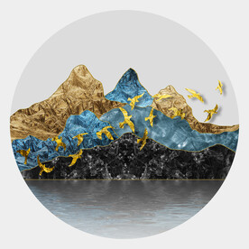 装饰画 晶瓷画 新中式