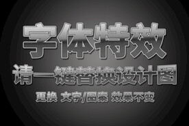 阳极化金属特效字体