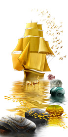 装饰画 晶瓷画 新中式