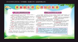 青春期生理心理知识教育宣传栏