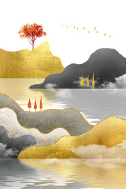 装饰画 晶瓷画 新中式