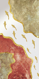 装饰画 晶瓷画 鱼