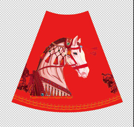 大牌花型 马 定位花 