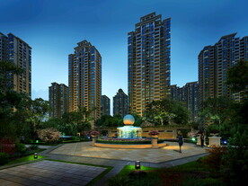 高清小区分层PSD效果图