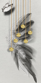 装饰画 晶瓷画 羽毛