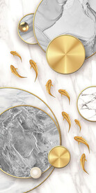 装饰画 晶瓷画 鱼