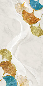 装饰画 晶瓷画 杏叶