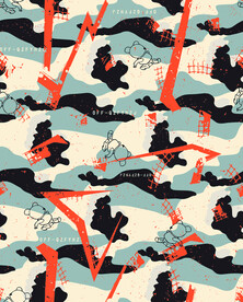 几何 迷彩 点子 