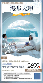 云南大理丽江旅游海报