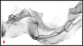 抽象意境水墨画