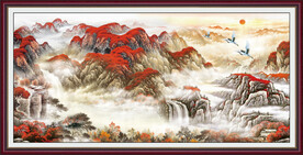 国画山水鸿运当头