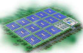 光伏发电鸟瞰图