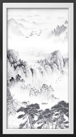 水墨山水画 