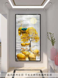 轻奢玄关装饰画