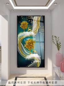 轻奢玄关装饰画