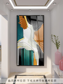 抽象玄关装饰画