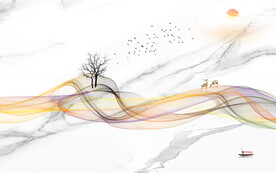 高档中式爵士白文件分层 