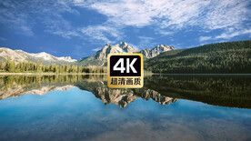 风景素材镜湖上飘过的云层