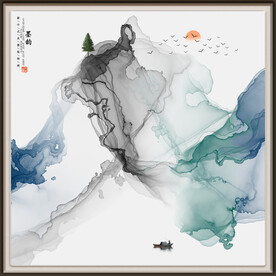 中国风数字水墨画