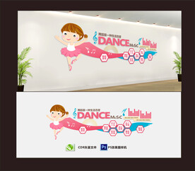 幼儿园舞蹈文化墙