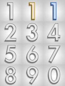 金属字