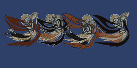 敦煌莫高窟290窟壁画飞天