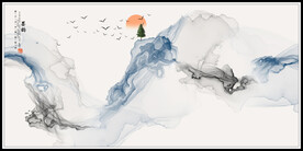 水墨画软膜天花