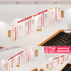 餐饮楼道文化墙