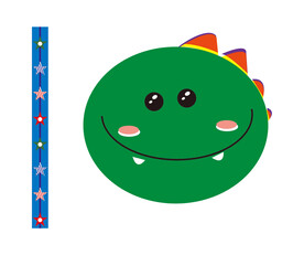 小河马长条贴画