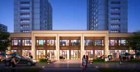 房地产商业街夜晚效果图