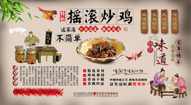 摇滚炒鸡背景墙