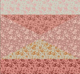 小碎花定位方巾