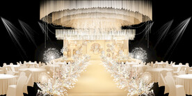 香槟色婚礼图片