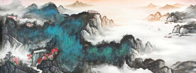 国画山水画图片