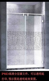 高清分层浴室推拉门写真图