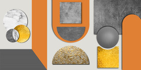 装饰画 三联画 几何图