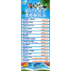 毕业季旅游汇总海报