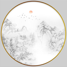 水墨山水画