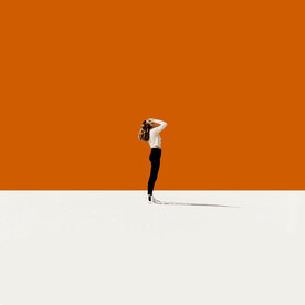 装饰画 三联画 美女