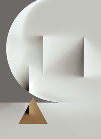 装饰画 晶瓷画 几何立体图