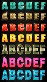 游戏字体样式炫酷动漫卡通psd