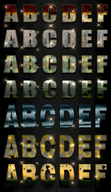 游戏字体样式海报动漫卡通psd