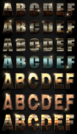 游戏字体样式炫酷动漫卡通psd