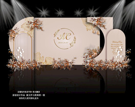 香槟色婚礼背景