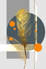 装饰画 晶瓷画 羽毛