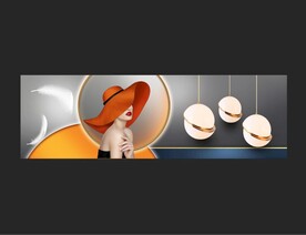 人物光影装饰画