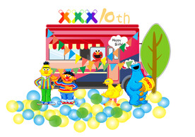 生日宴小汽车彩色宝宝宴