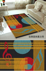 质感大气撞色地毯图案设计