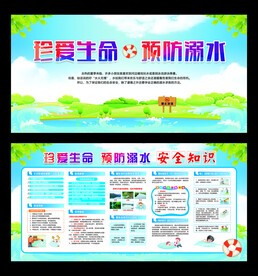 珍爱生命预防溺水宣传栏